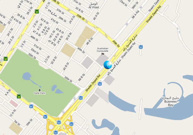 Sheikh Zayed Road Branch Map